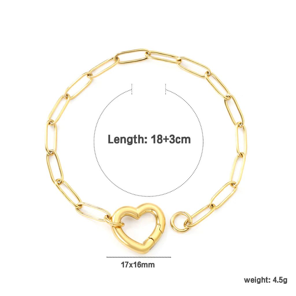 Heart Link Bracelet