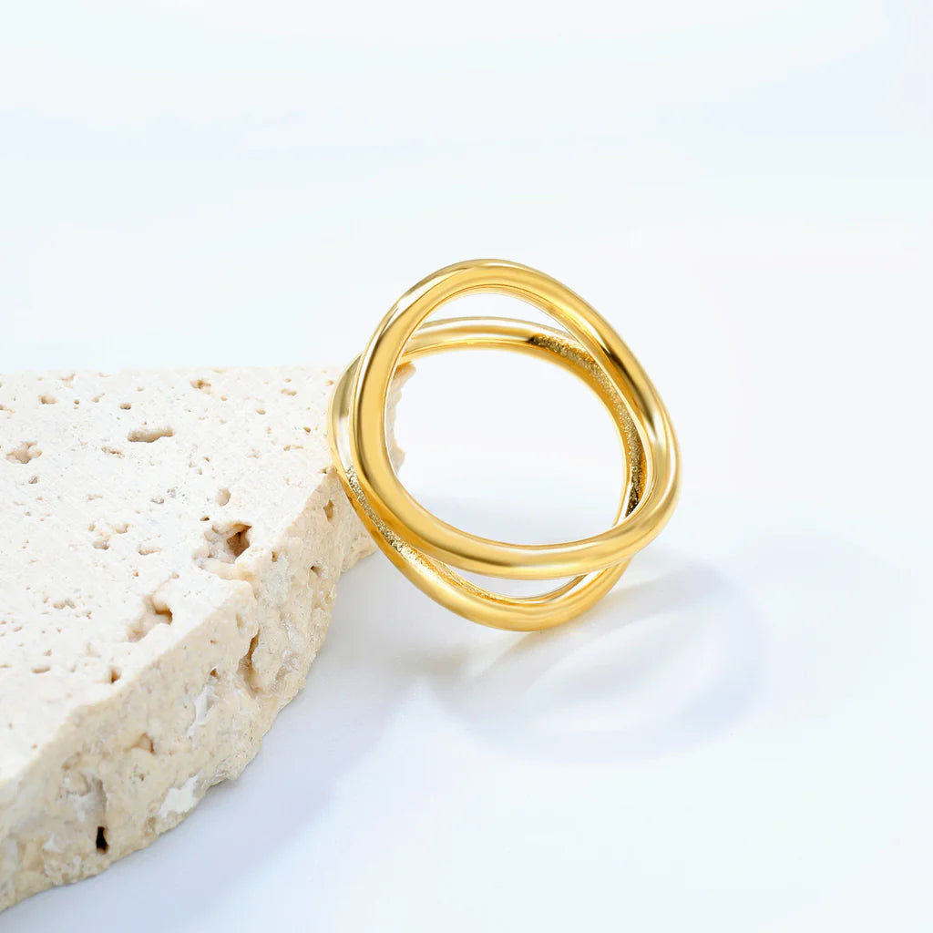Modern Double Loop Ring