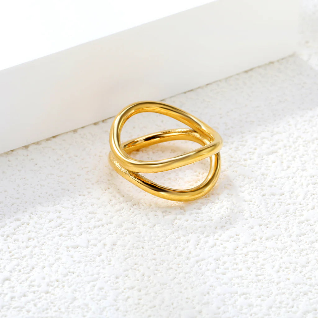 Modern Double Loop Ring