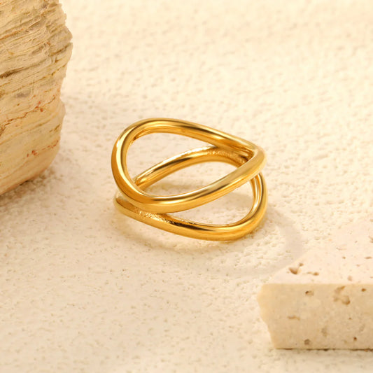 Modern Double Loop Ring