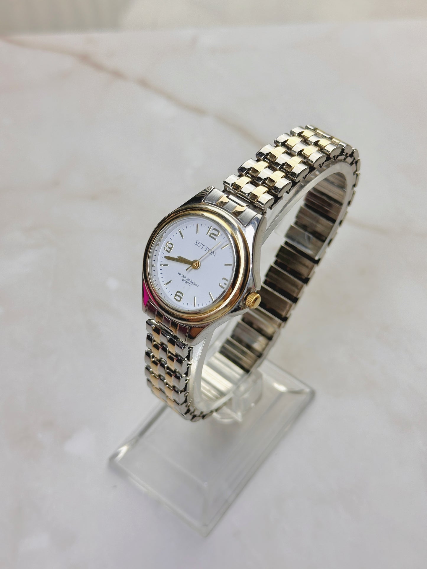 Sutton Women’s Two-Tone Watch – Water 100 Resist – Quartz – Classic Dress Style