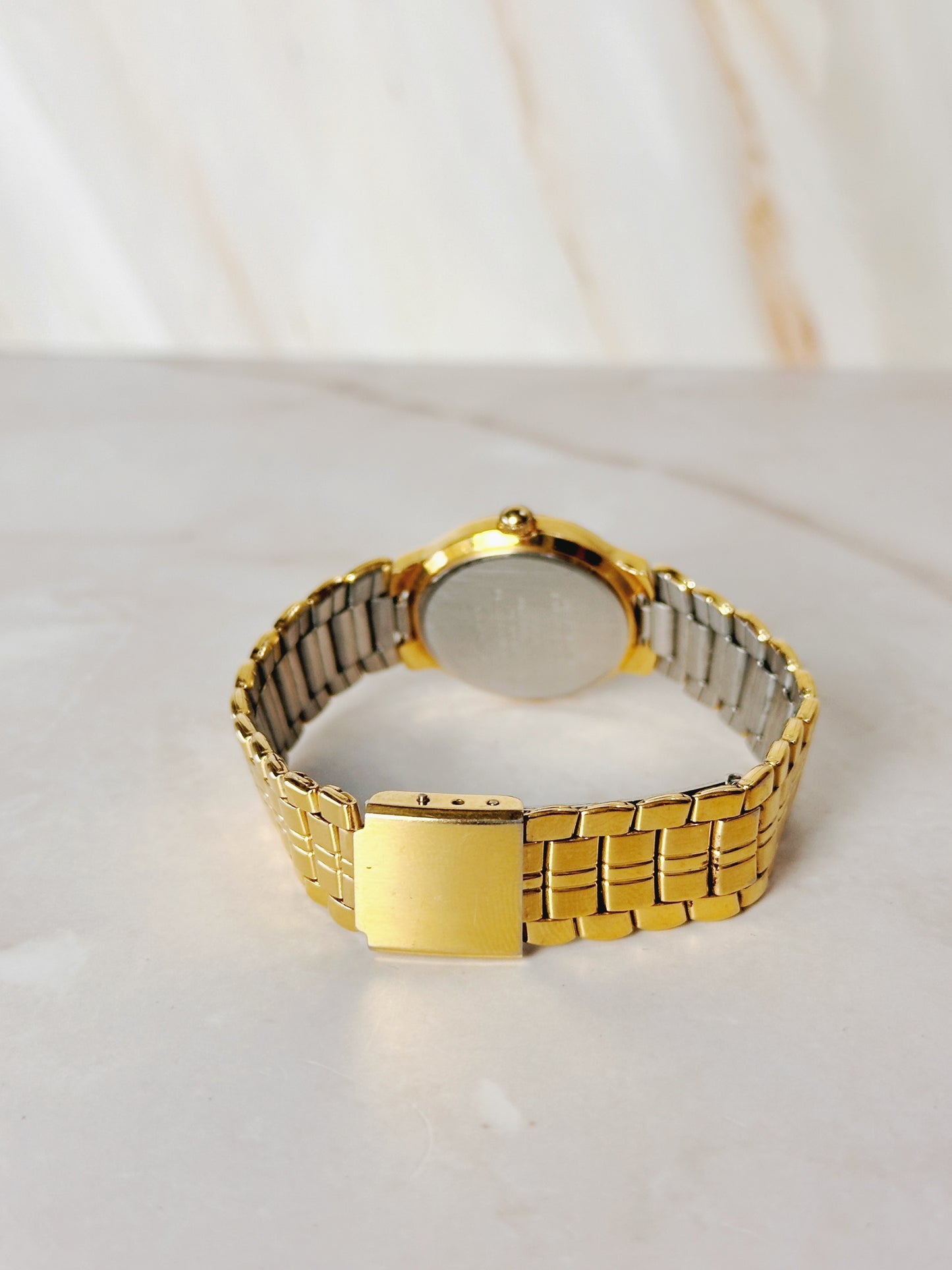 Jaelyn Smith Women’s Gold-Tone Watch – Roman Numeral Bezel – Quartz – Classic Dress Style