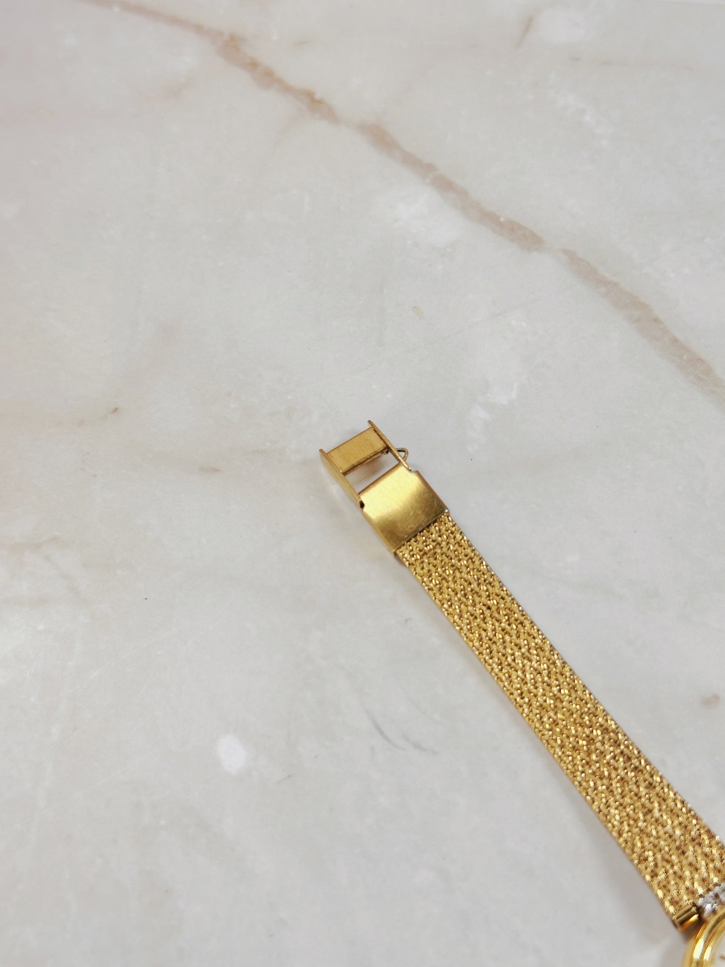 Seiko Quartz Gold-Tone Ladies Watch – Mesh Bracelet – Roman XII