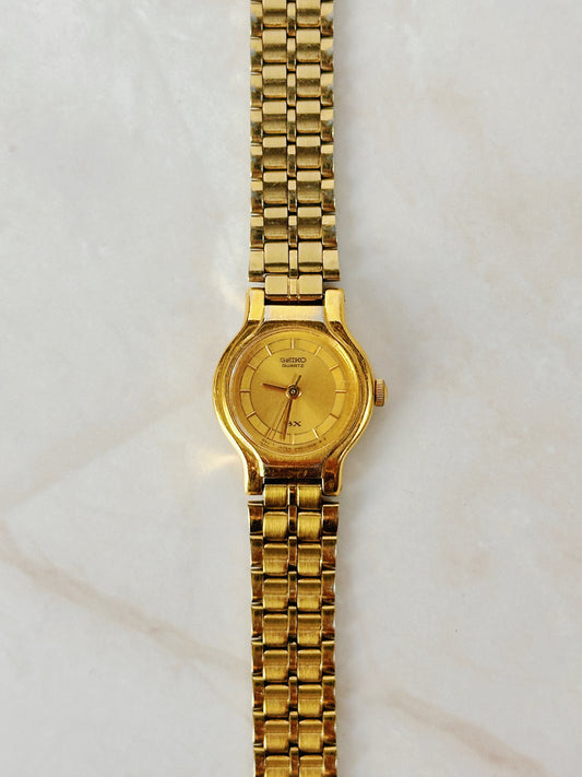Seiko Gold Tone Quartz Watch – Ladies – Classic Dress Style – New Battery