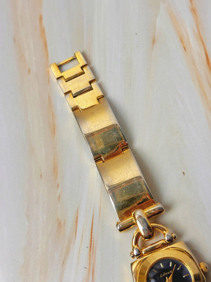 Collezio Ladies Watch – Gold Tone – Black Dial – Bracelet Style
