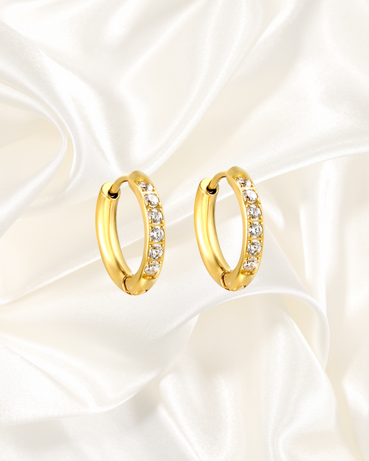 Crystal Hoop Earrings