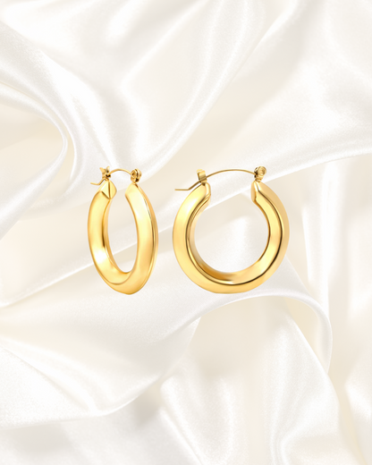Classic Bold Hoop Earrings