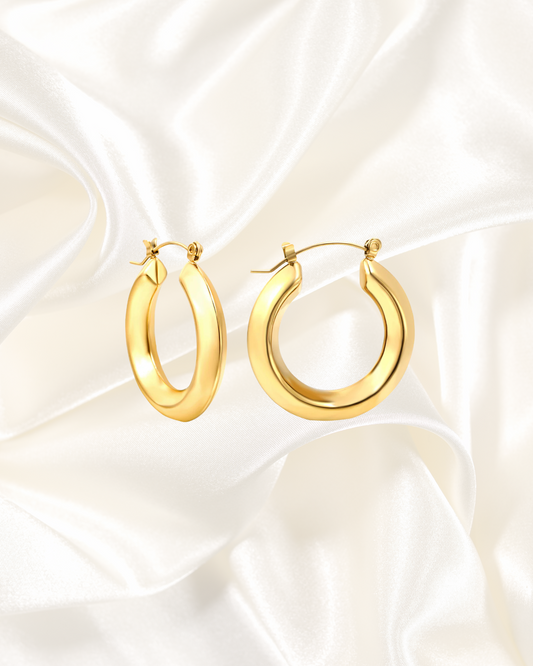 Classic Bold Hoop Earrings