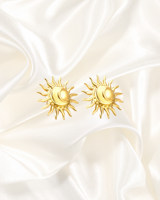 Sunburst Stud Earrings