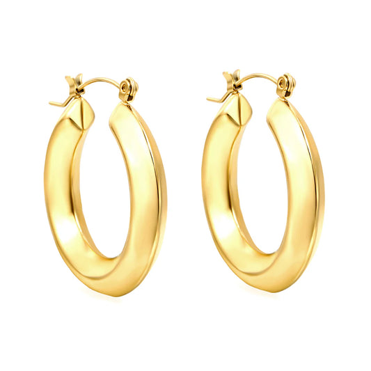 Classic Bold Hoop Earrings