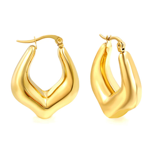 Sculpted Hoop Earrings