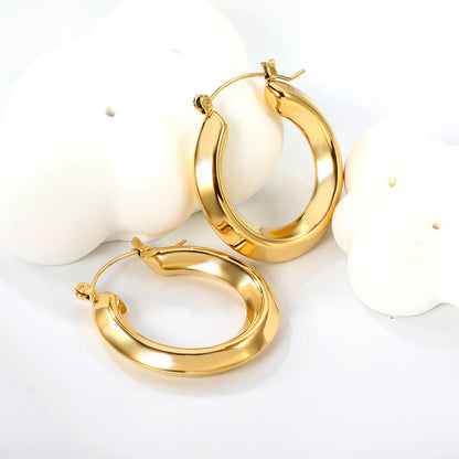 Classic Bold Hoop Earrings