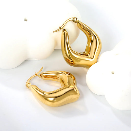Sculpted Hoop Earrings