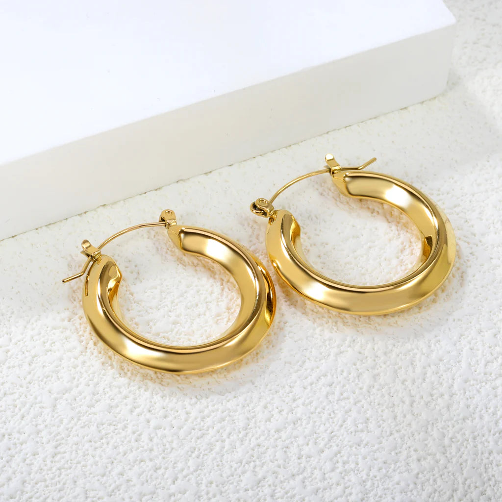 Classic Bold Hoop Earrings