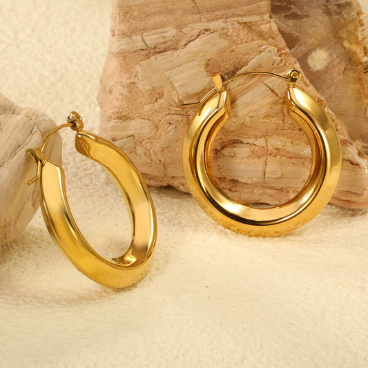 Classic Bold Hoop Earrings