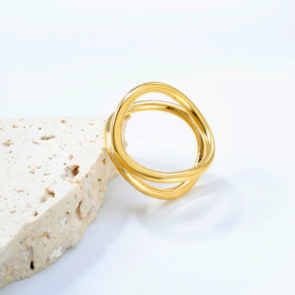 Modern Double Loop Ring