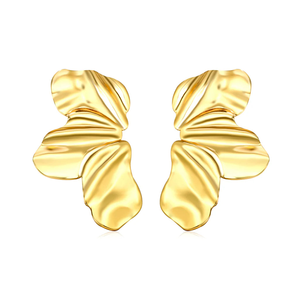 Abstract Petal Stud Earrings