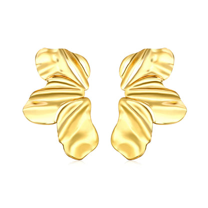 Abstract Petal Stud Earrings