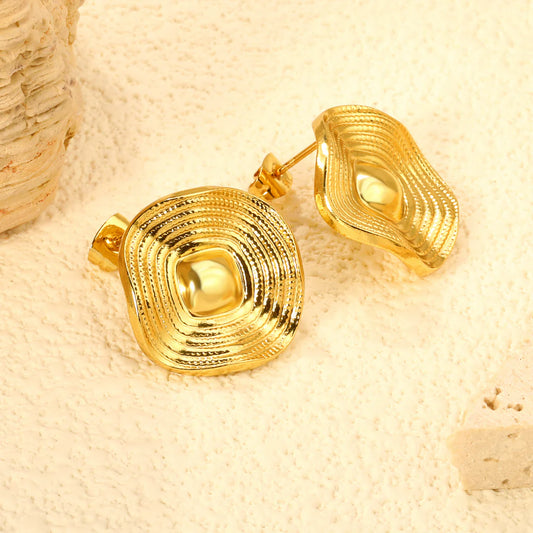 Textured Dome Stud Earrings