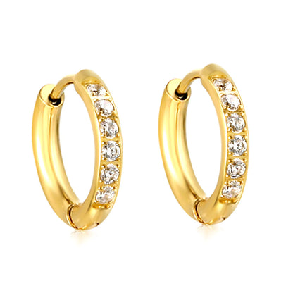 Crystal Hoop Earrings