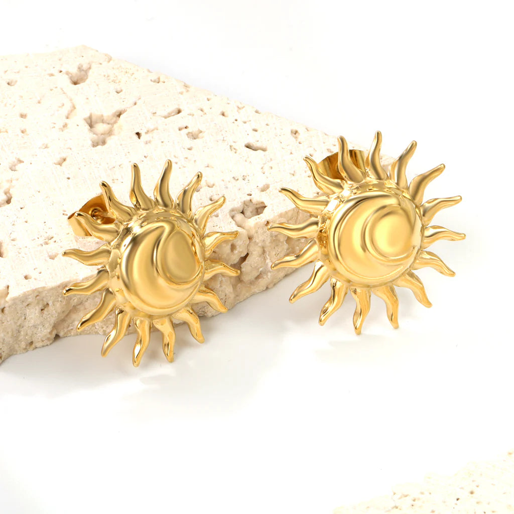 Sunburst Stud Earrings