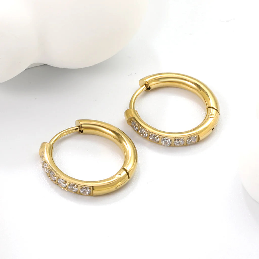Crystal Hoop Earrings