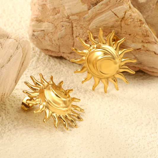 Sunburst Stud Earrings