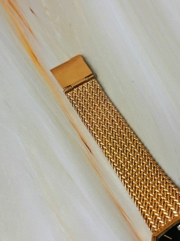 Jules Jürgensen Women’s Watch – Gold Tone Bracelet – Black Dial – Vintage Elegant