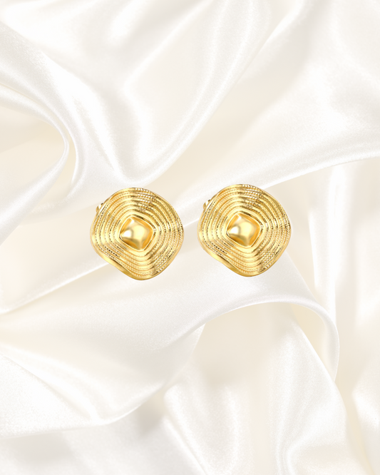Textured Dome Stud Earrings