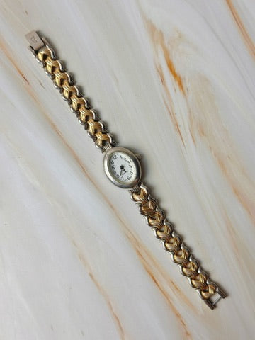 Vintage Women’s Bracelet Watch – Quartz – Two Tone Gold & Silver