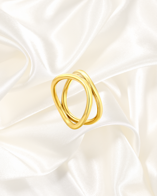 Modern Double Loop Ring