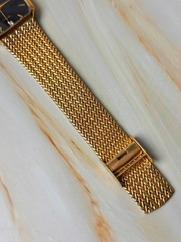Jules Jürgensen Women’s Watch – Gold Tone Bracelet – Black Dial – Vintage Elegant