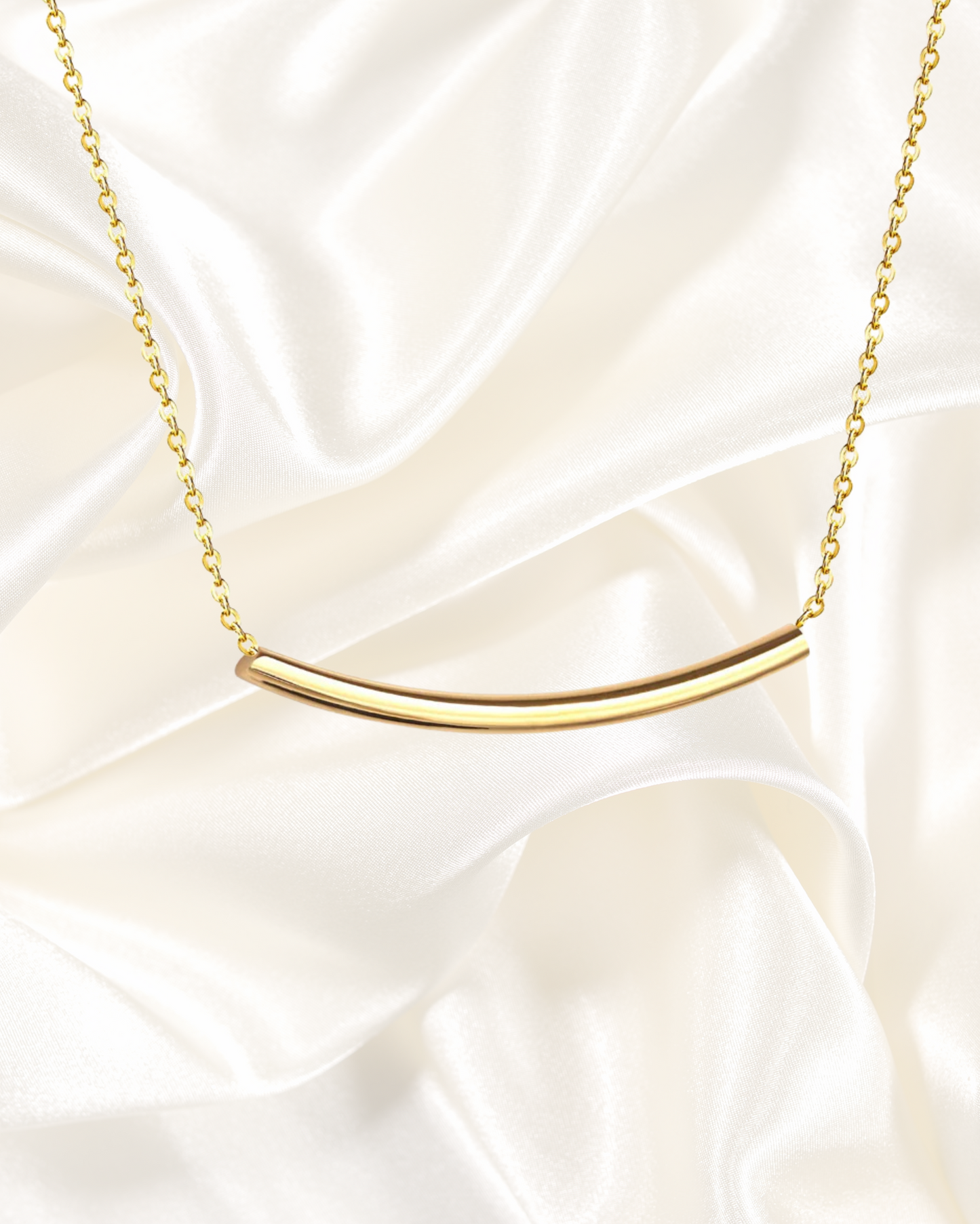 Solara Necklace – Curved Bar