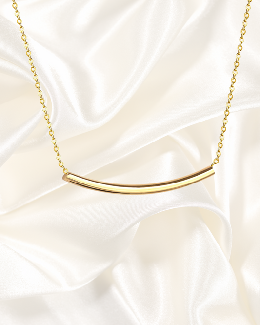 Solara Necklace – Curved Bar