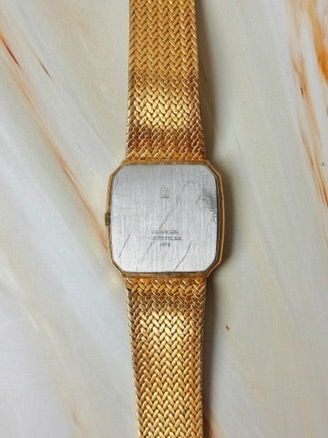 Jules Jürgensen Women’s Watch – Gold Tone Bracelet – Black Dial – Vintage Elegant