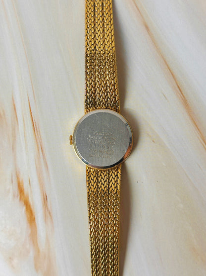 Seiko Quartz Gold Tone Mesh Watch – Vintage Dress Watch – Japan Movement