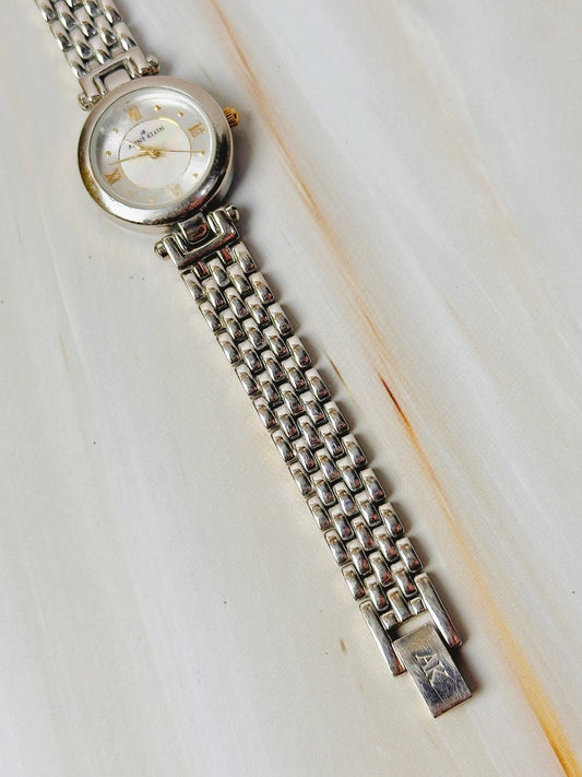 Anne Klein Ladies Watch – Silver Tone – Mother of Pearl Dial – Bracelet