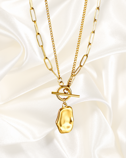 Organic Nugget Pendant Necklace