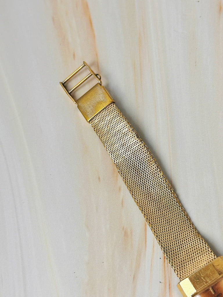 Seiko Ladies Vintage Watch – Manual Winding - Gold Tone Rectangular – Classic Dress Style