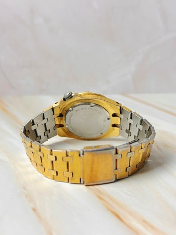 Bulova Marine Star Quartz Watch – Gold Tone – Day-Date – Diver Style