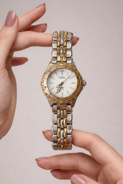 Fossil Women’s Watch – Two Tone – Date – 50M Water Resistant – Quartz