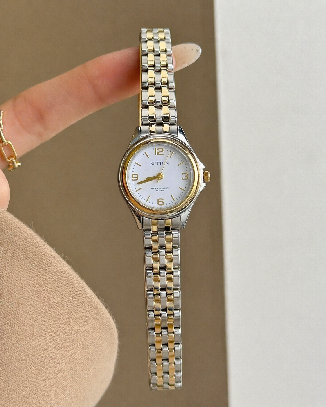 Sutton Women’s Two-Tone Watch – Water 100 Resist – Quartz – Classic Dress Style