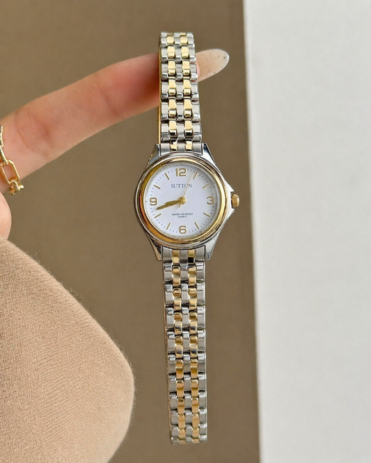 Sutton Women’s Two-Tone Watch – Water 100 Resist – Quartz – Classic Dress Style