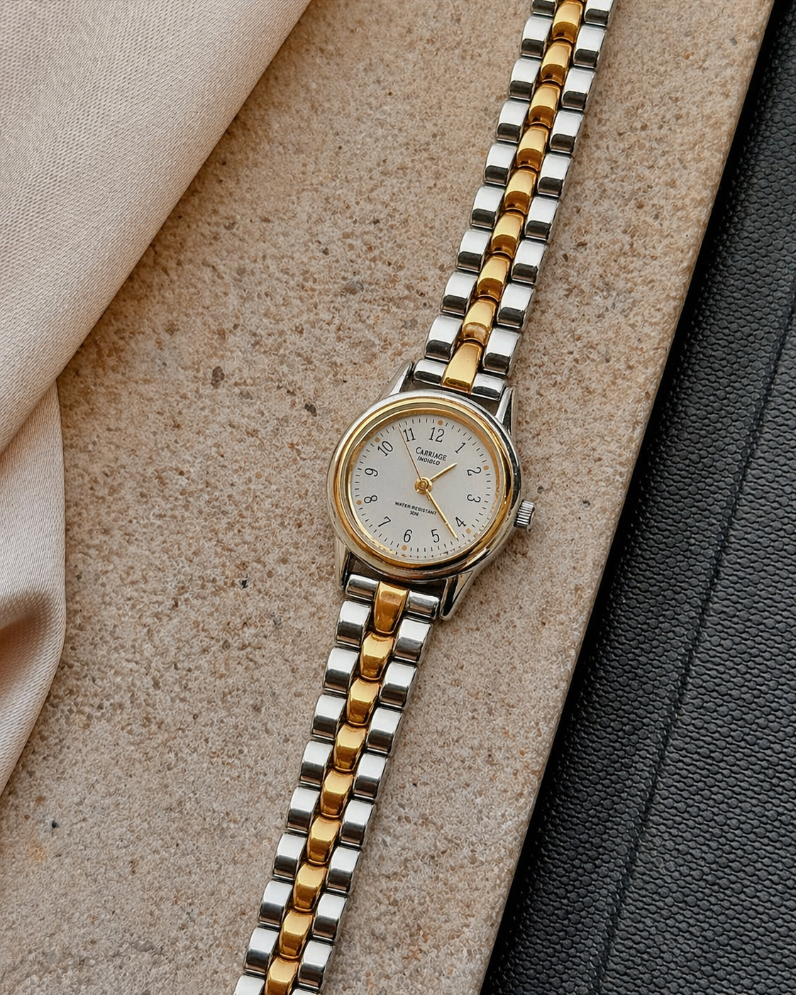 Carriage by Timex Indiglo Two-Tone Ladies Watch – 30M Water Resistant