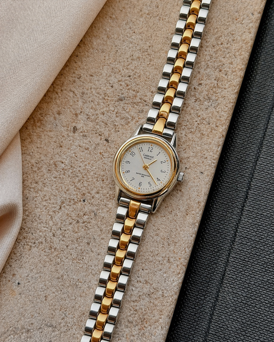 Carriage by Timex Indiglo Two-Tone Ladies Watch – 30M Water Resistant