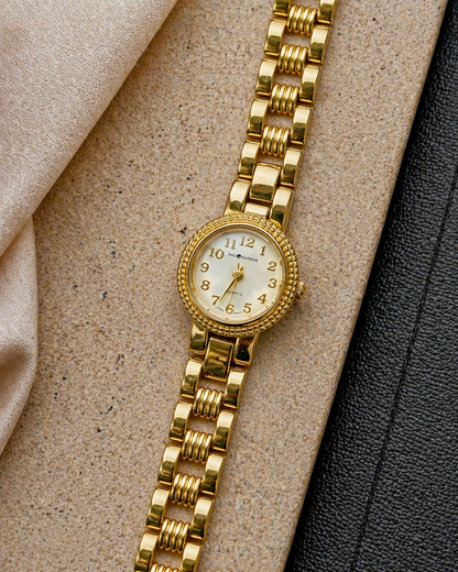 Sag Harbor Gold-Tone Ladies Watch – Petite Dress Style – Quartz