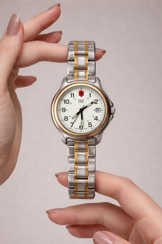 Swiss Army Watch – Two Tone – Date – Classic Field Style