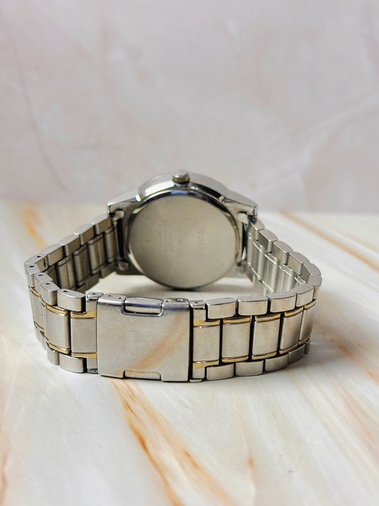 Timex Perpetual Calendar Watch – Two Tone – Day-Date – WR100 – Indiglo