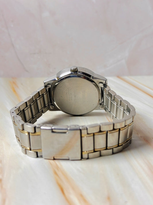 Timex Perpetual Calendar Watch – Two Tone – Day-Date – WR100 – Indiglo