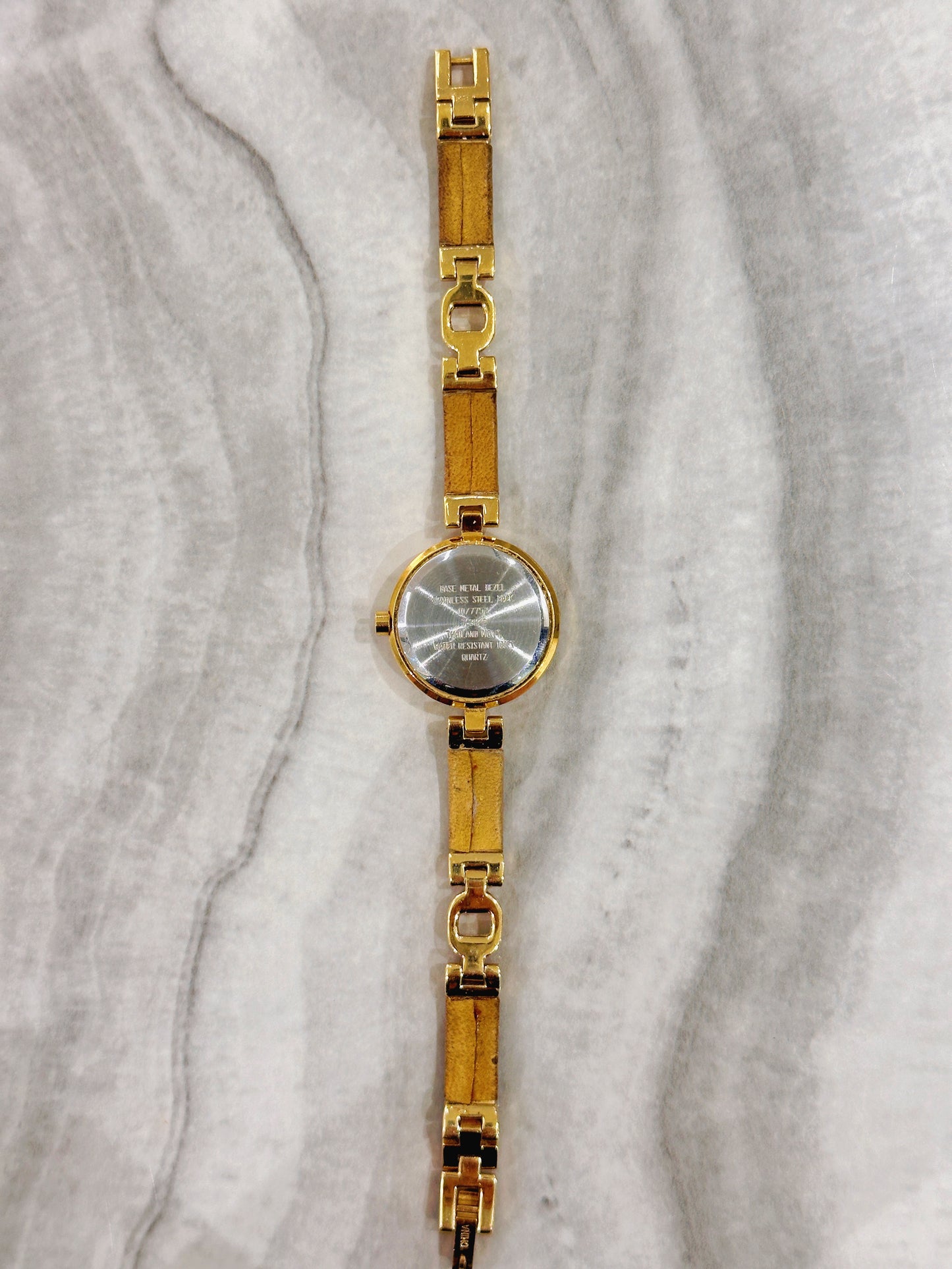 Anne Klein AK Quartz Watch – Cream Dial with Gold-Tone Bracelet (Water Resistant 100M)